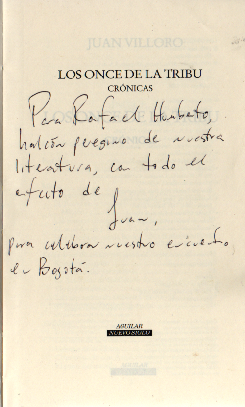 Dedicatoria Los once de la tribu